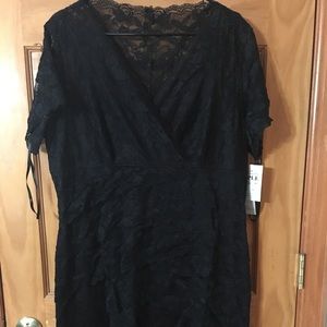 NWT black lace cocktail dress